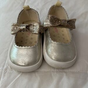 Carter's Silver Dress Shoes with Bow